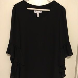 Beautiful black blouse dress up or down